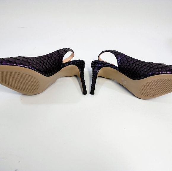 Wayderns Women's Pointed Toe Slip-on Slingback Stilleto Heel Pumps Shoes Size 6 - Picture 5 of 7